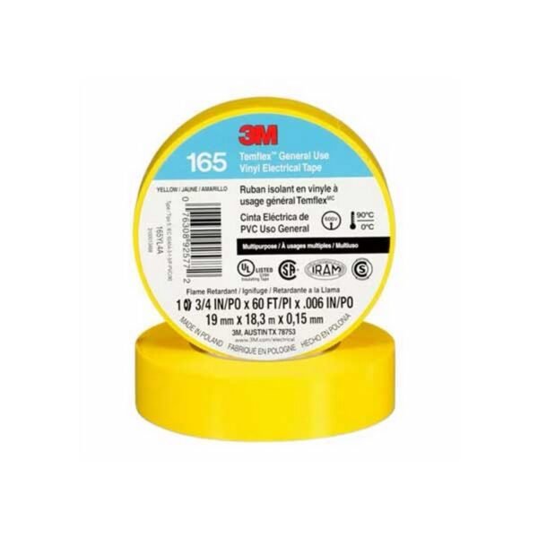 CINTA ELÉCTRICA DE PVC TEMFLEX™ 165 - 3M
