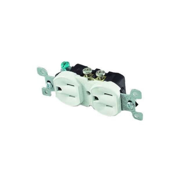 TOMA COOPER DOBLE C.P 15A BLANCA - COOPER-EATON 270W