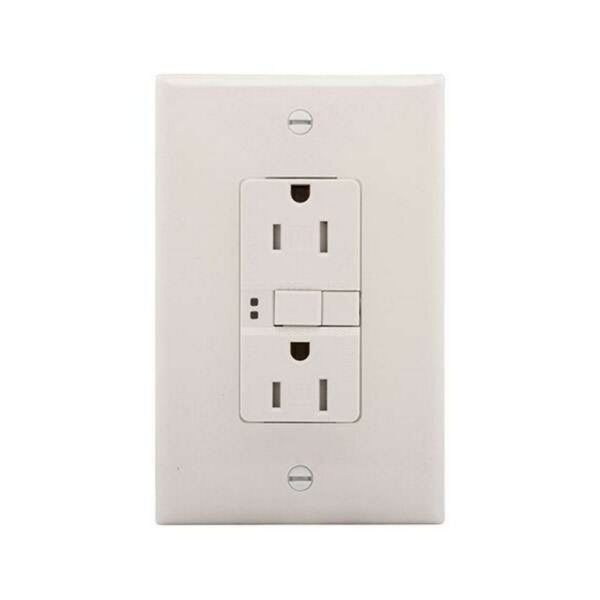 TOMA GFCI COOP 15A 125V C.TAPA BLANCA - COOPER-EATON TRSGFS15W-M-L
